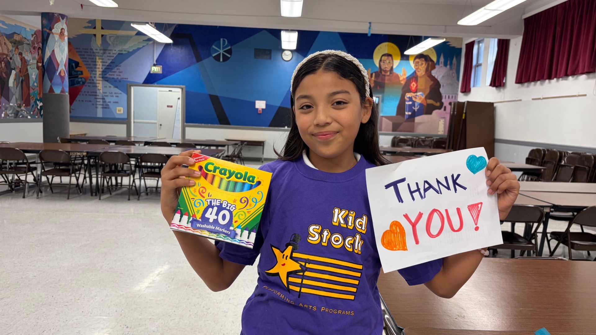 photo of previous delivery products arriving at charity