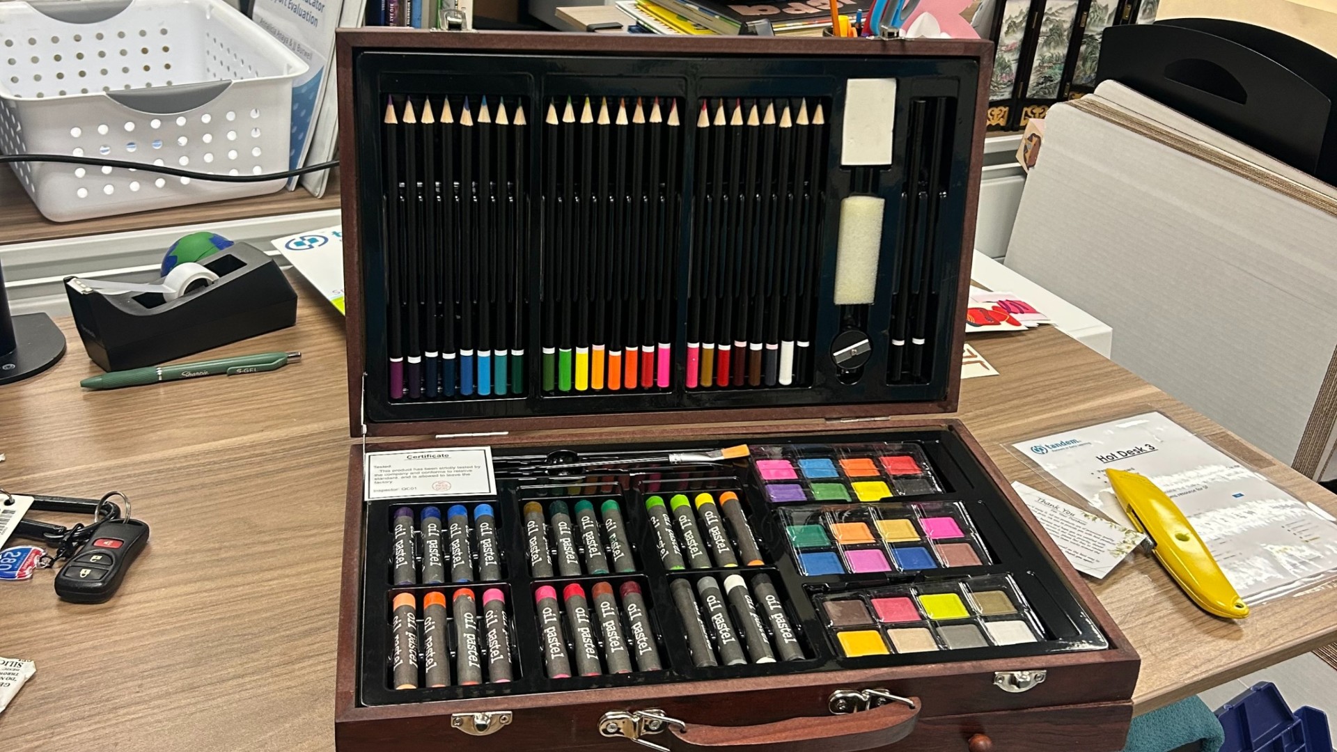 photo of previous delivery products arriving at charity