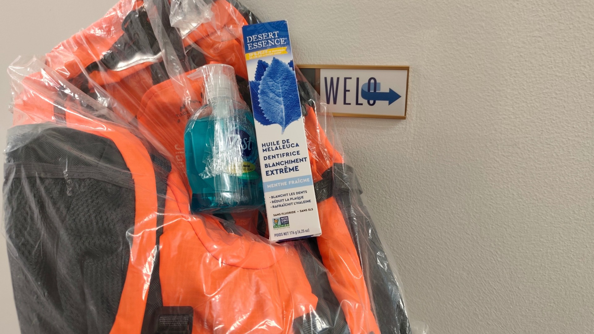 photo of previous delivery products arriving at charity