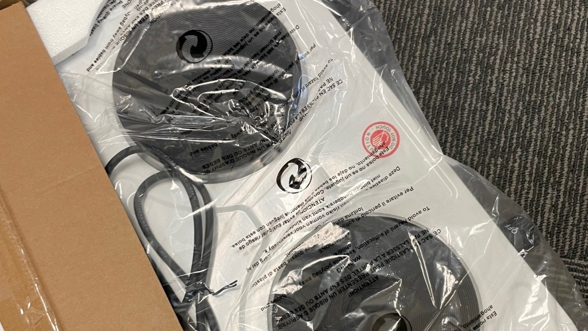 photo of previous delivery products arriving at charity