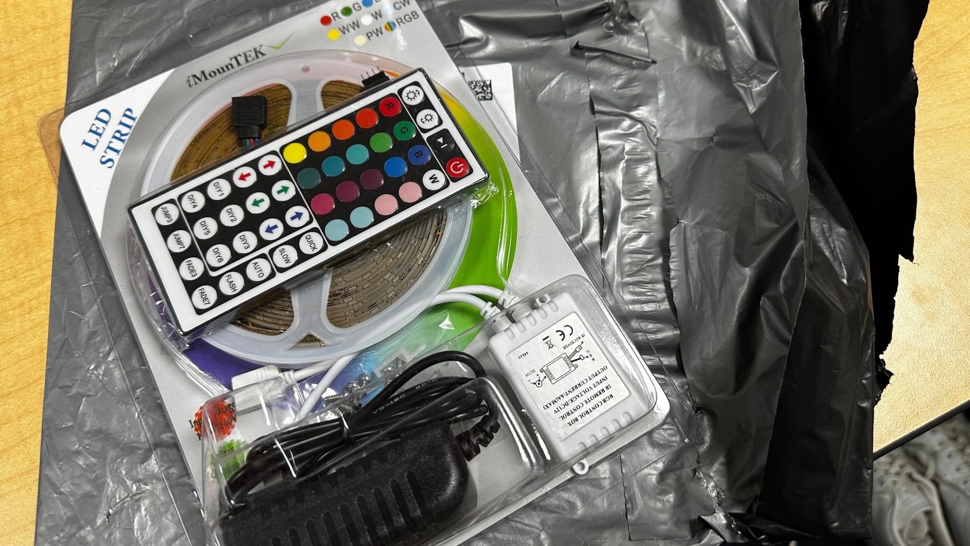 photo of previous delivery products arriving at charity